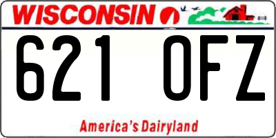 WI license plate 621OFZ