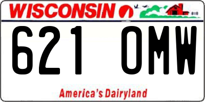 WI license plate 621OMW