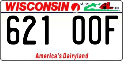 WI license plate 621OOF