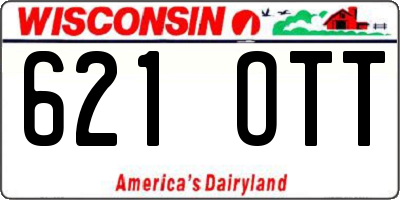WI license plate 621OTT