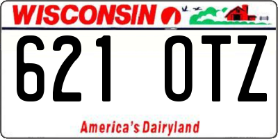 WI license plate 621OTZ