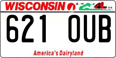 WI license plate 621OUB