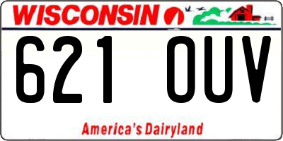 WI license plate 621OUV