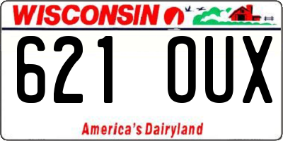 WI license plate 621OUX