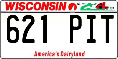 WI license plate 621PIT
