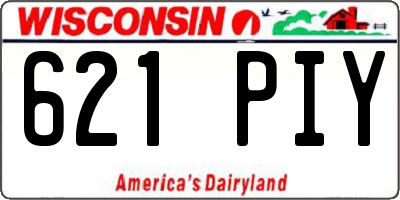 WI license plate 621PIY