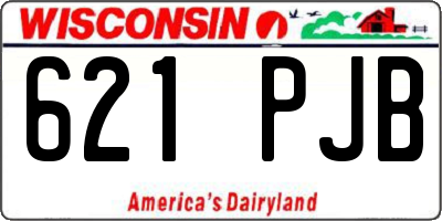WI license plate 621PJB