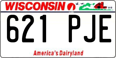 WI license plate 621PJE