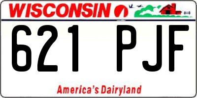 WI license plate 621PJF