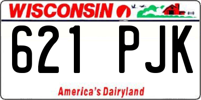 WI license plate 621PJK