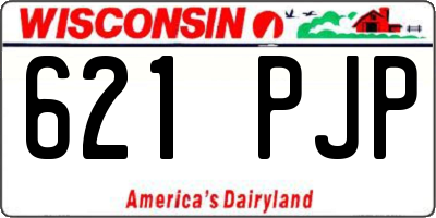 WI license plate 621PJP