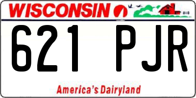 WI license plate 621PJR