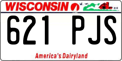 WI license plate 621PJS