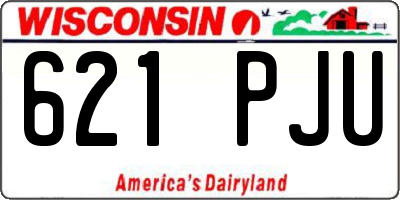 WI license plate 621PJU