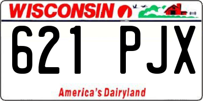 WI license plate 621PJX