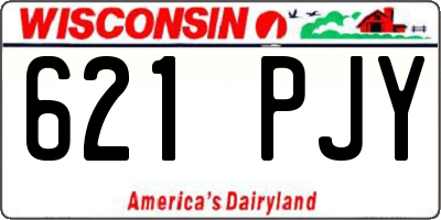 WI license plate 621PJY