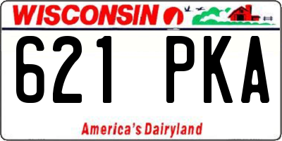 WI license plate 621PKA