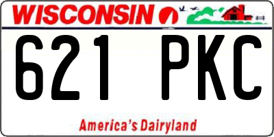 WI license plate 621PKC