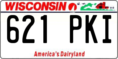 WI license plate 621PKI