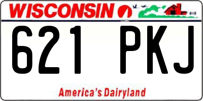 WI license plate 621PKJ