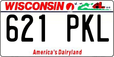 WI license plate 621PKL