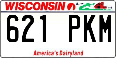 WI license plate 621PKM