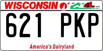 WI license plate 621PKP
