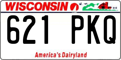 WI license plate 621PKQ