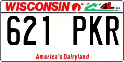 WI license plate 621PKR