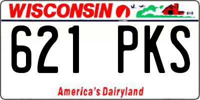 WI license plate 621PKS