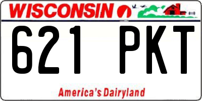 WI license plate 621PKT