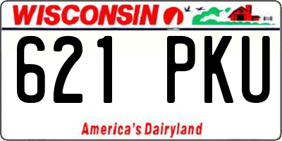 WI license plate 621PKU