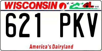 WI license plate 621PKV