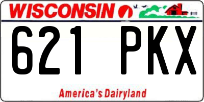 WI license plate 621PKX