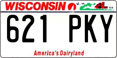 WI license plate 621PKY