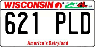WI license plate 621PLD
