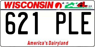 WI license plate 621PLE