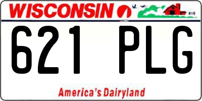 WI license plate 621PLG
