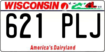 WI license plate 621PLJ
