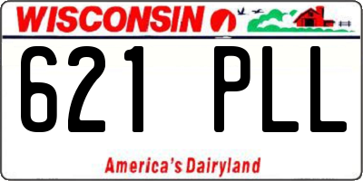 WI license plate 621PLL