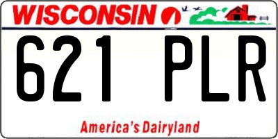 WI license plate 621PLR