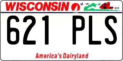 WI license plate 621PLS
