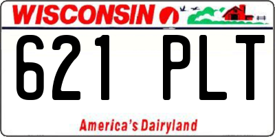 WI license plate 621PLT