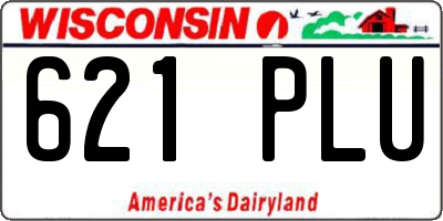 WI license plate 621PLU