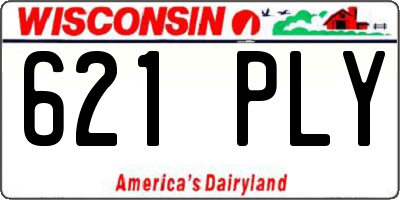 WI license plate 621PLY