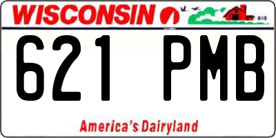 WI license plate 621PMB
