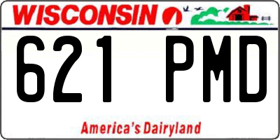 WI license plate 621PMD