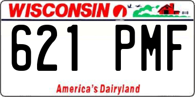 WI license plate 621PMF