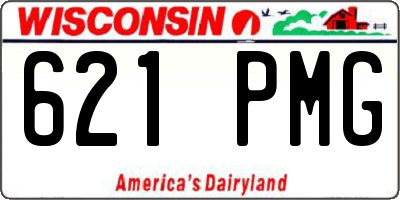 WI license plate 621PMG
