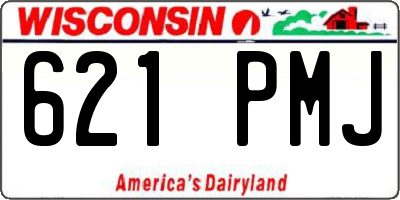 WI license plate 621PMJ